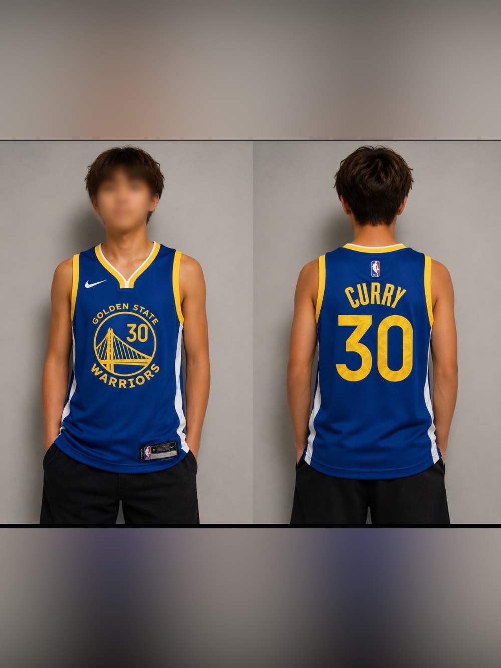 Stephen Curry #30 Golden State Warriors Blue Kids Youth Medium Jersey